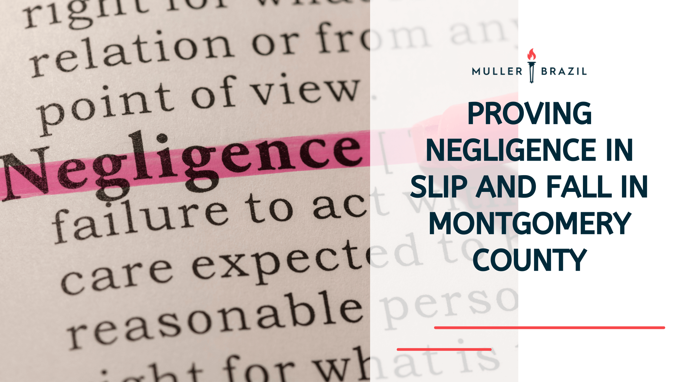Proving Negligence in a Slip and Fall in Montgomery County