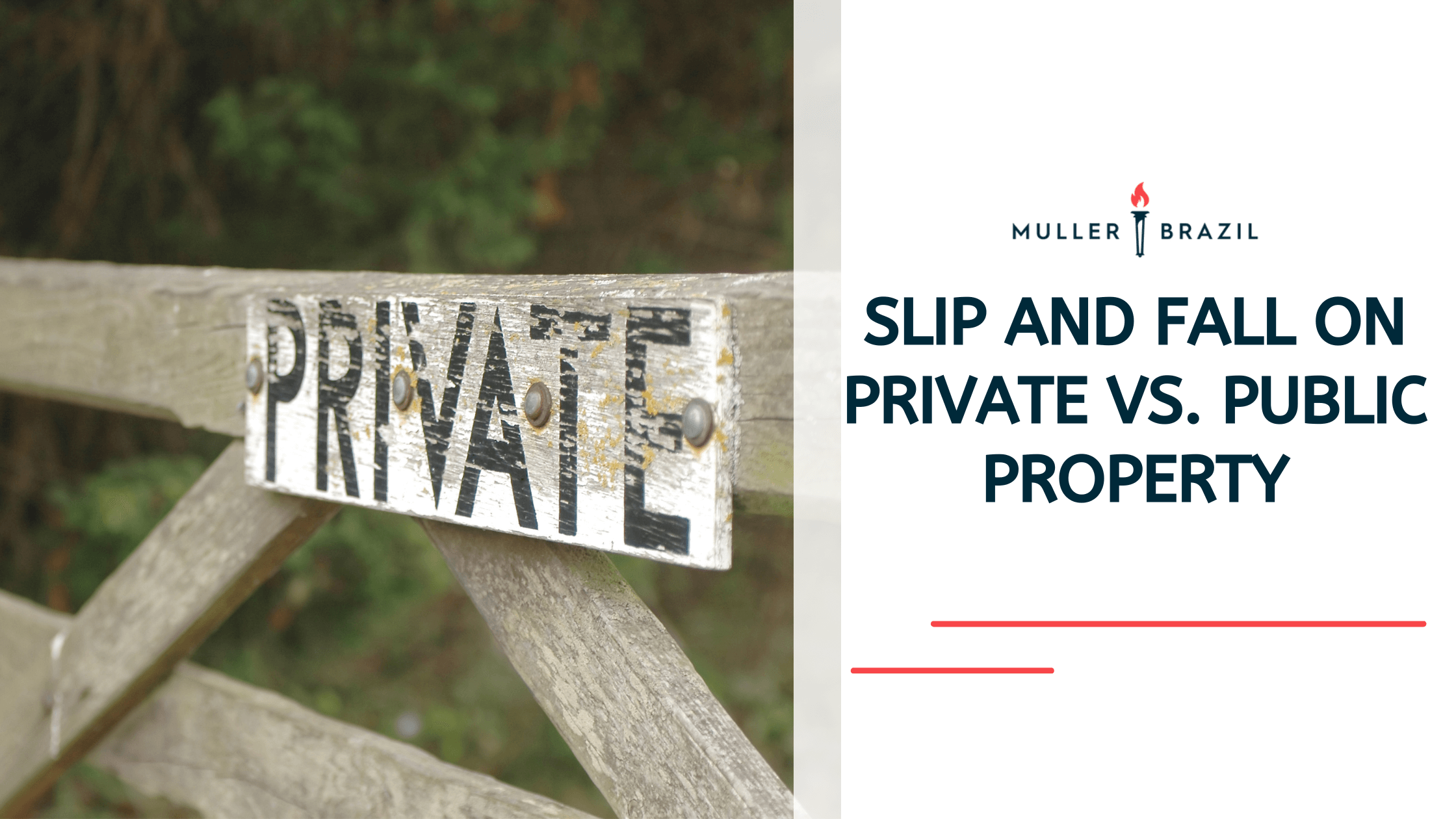 Slip and Fall on Private vs. Public Property